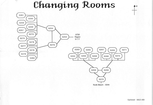 Club Caribe Map - Changing Rooms-1