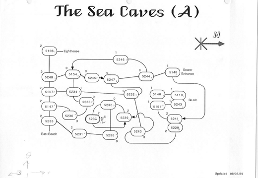 Club Caribe Map - Sea Caves-1