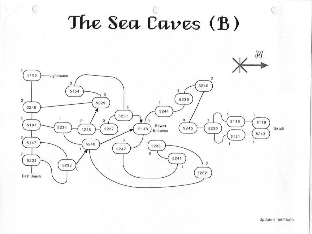 Club Caribe Map - Sea Caves-2