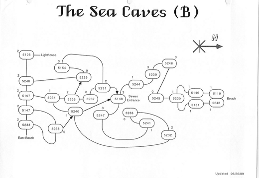 Club Caribe Map - Sea Caves-2