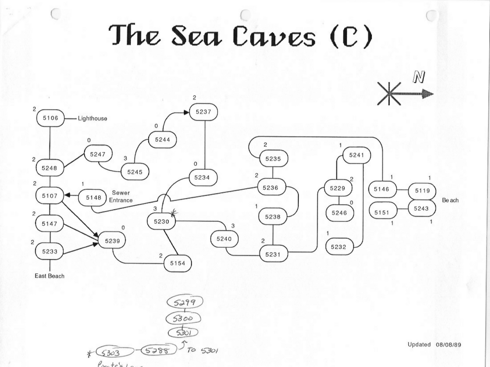 Club Caribe Map - Sea Caves-3