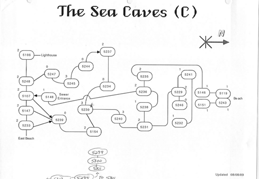 Club Caribe Map - Sea Caves-3