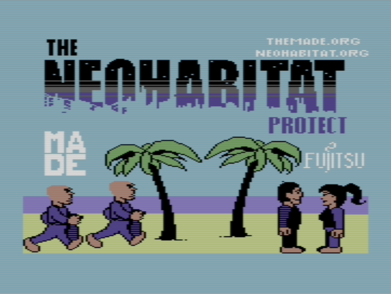 The NeoHabitat Title Screen