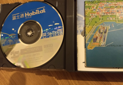 Fujitsu Habitat V1.1 L11 CD & Folded Map
